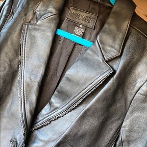 Jacklyn Smith Leather blazer